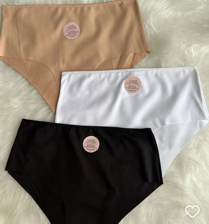 Lazer kesim 3 lü  paket külot