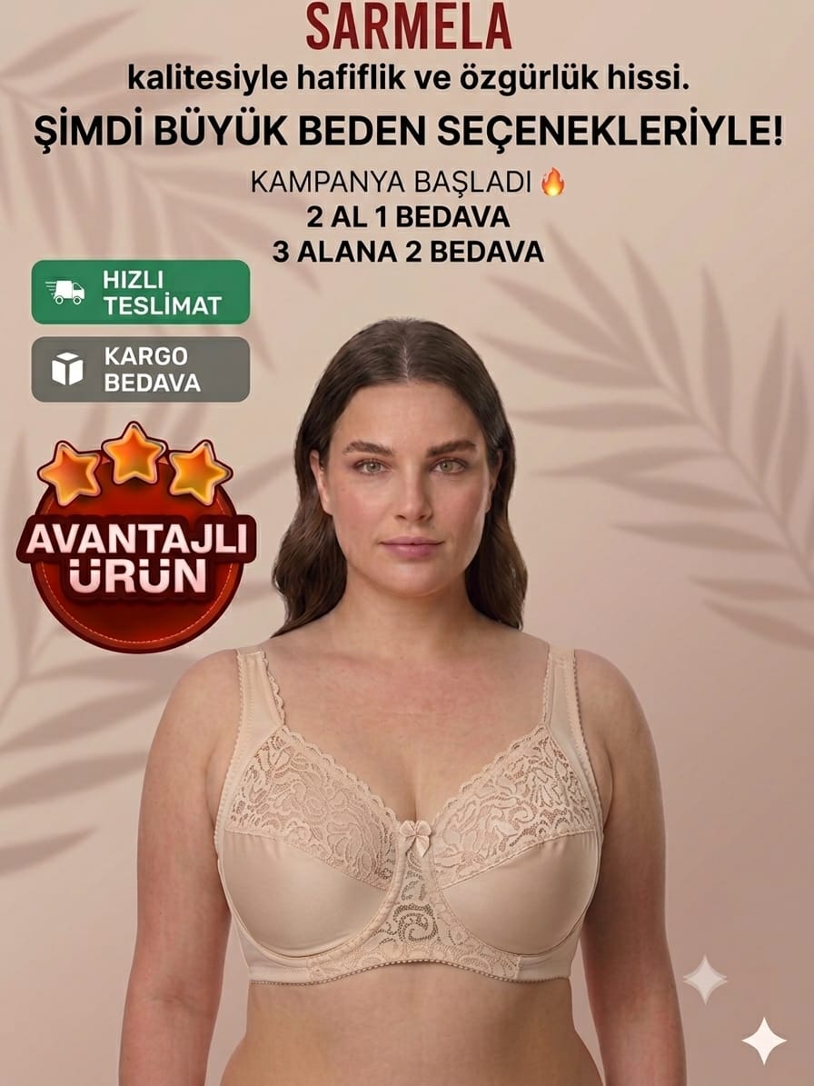 Göğüs küçültücü büyük beden sütyen
